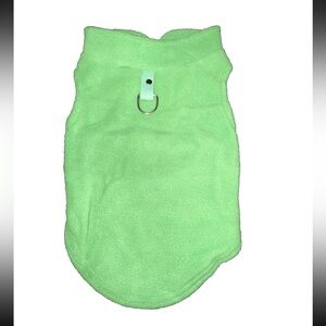 Dog Fleece Sweater Green NWT MD